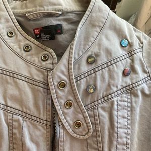 Diesel matching jacket and crop pants.